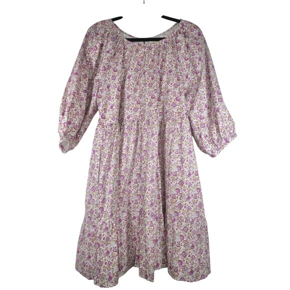 Tuckernuck Hyacinth House Floral Huckleberry Mini Dress Womens Large NWOT 255936 - Picture 4 of 12